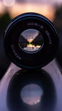Evening Through the Lens Stock Photos