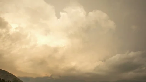 Evening thunderstorm time lapse Stock Footage 39962408