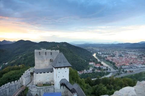 Evening time in Celje Stock Photos