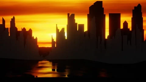 Evening time city passing background Video stock 254012002