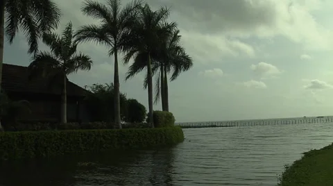 Evening Time Lapse At the Backwaters in Kerala Stock-Footage 57757730