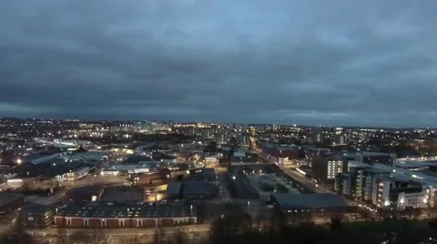 Evening Time Lapse, Leeds, UK Stock Footage 59585036