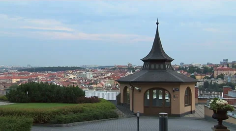 Evening Time Lapse in Prague Stock Footage 54540381