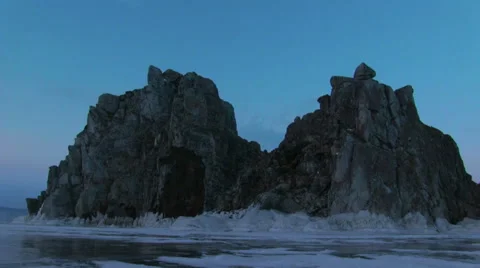 Evening Timelapse on Baikal Lake 스톡 동영상 44157189