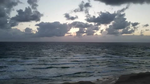 Evening timelapse beach. Beach after the rain. Stock Footage 239829660