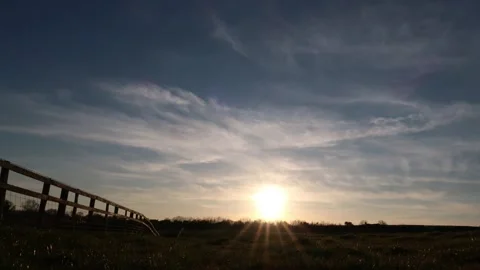 Evening Timelapse Field Stock Footage 143108823