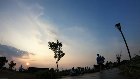 A evening timelapse in summarecon mall bekasi 스톡 동영상 253189426