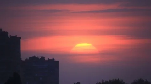 Evening in town Stock Footage 81451031