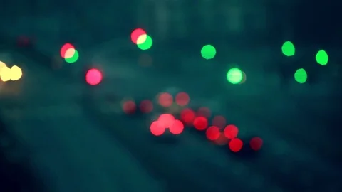 Evening traffic in the city Stock Footage 72487035