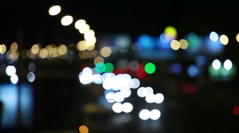 Evening traffic. The city lights. Motion blur. Abstract background. Stock Footage 50058596