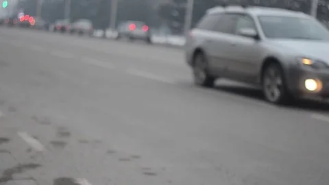 Evening traffic Stock Footage 77284955