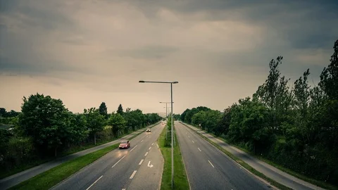 Evening Traffic 스톡 동영상 99476382