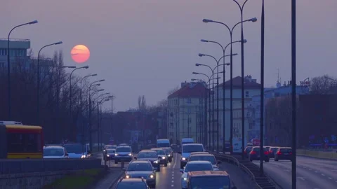 Evening traffic. Stock Footage 151294469