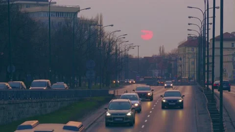 Evening traffic. Stock Footage 151294533