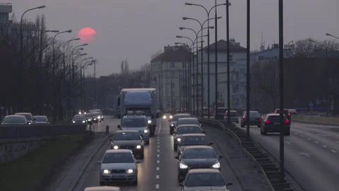 Evening traffic. Stock Footage 151294650