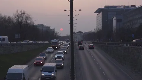 Evening traffic. Stock Footage 151294792