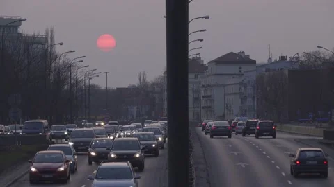 Evening traffic. Stock Footage 151294794