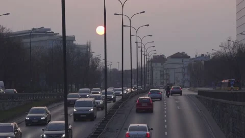 Evening traffic. Stock Footage 151294796