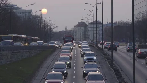 Evening traffic. Stock Footage 151294797