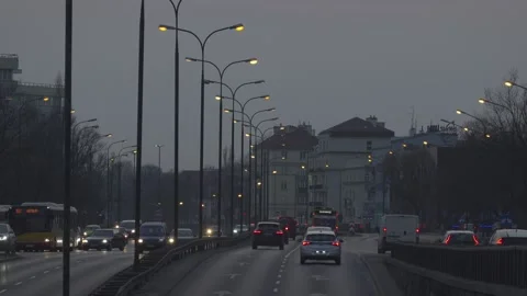 Evening traffic. Stock Footage 151842733
