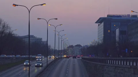 Evening traffic. Stock Footage 151842921