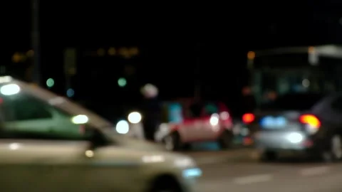 Evening traffic jam Stock Footage 242529590