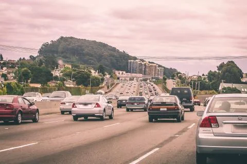 Evening Traffic Foto stock