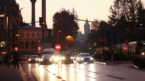 Evening Traffic Time Lapse 스톡 동영상 9914030