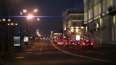 Evening traffic time-lapse Stock Footage