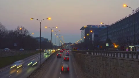 Evening traffic - timelapse Stock Footage 151842879