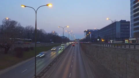 Evening traffic - timelapse Stock Footage 151842880