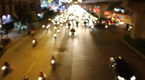 Evening traffic in viet nam Stock Footage 58625769
