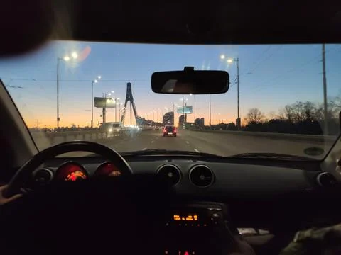 Evening trip Stock Photos