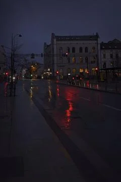 Evening Trondheim after rain Stock Photos