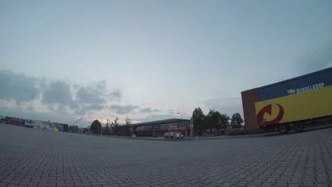 Evening truck moving Stock Footage 83624245