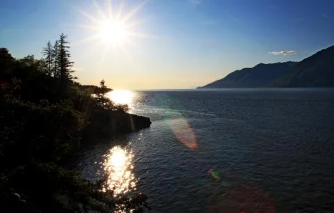 Evening on the Turnagain Arm Foto stock