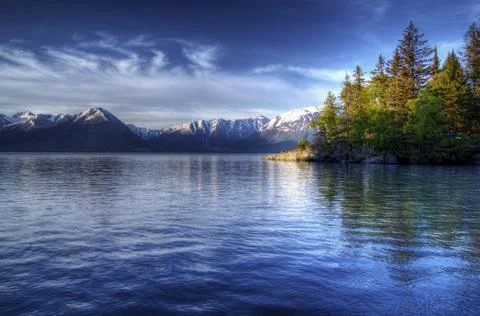 Evening on the Turnagain Arm Stock Photos