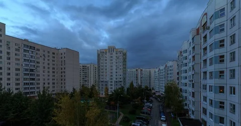 Evening turns into night. Timelapse 4K Stock Footage 81059638