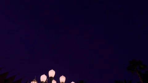 Evening “Urban Light” L,A,C,M,A, Stock Footage 126360809