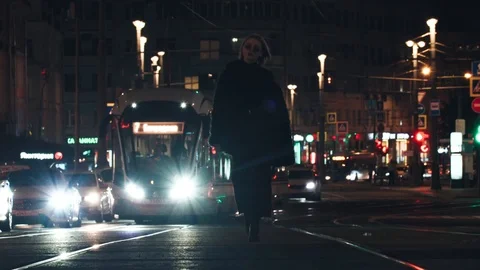 Evening video in Moscow. Stock Footage 114297023