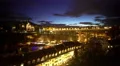 Evening view of beautiful Bern city, illuminated bridge and houses, tourism 4k or 4k+ Resolution