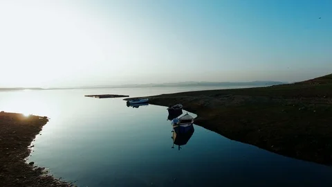Evening view drone footage to use in intors Video stock 94196645