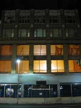Evening View of an Office Building Stock Photos
