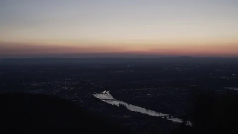 Evening view over the city Stock Footage 107533400