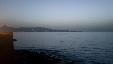 An evening view over a sea Stock Footage 277597948