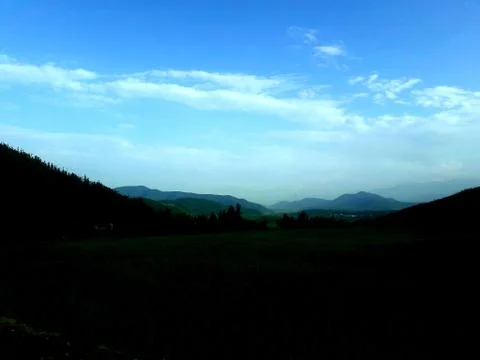 Evening view of Pasteurization Landscape Stock Photos