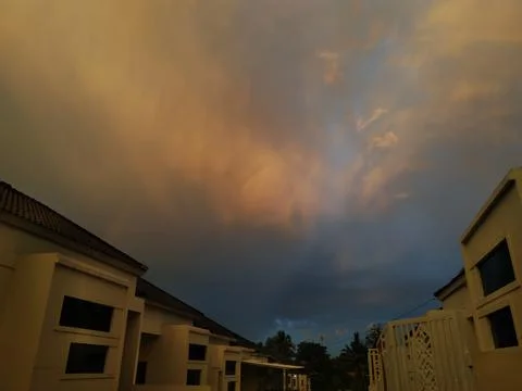 Evening view 库存照片