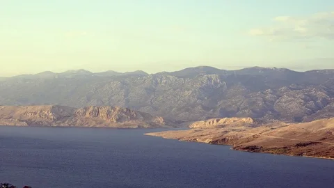 Evening View Of Rocky Coast Of Adriatic Sea In Croatia Stock Footage 98755261