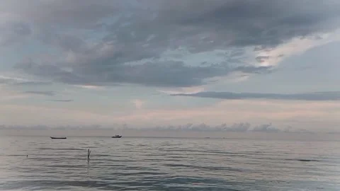 Evening view of the roleks beach sea. Stock Footage 221546045
