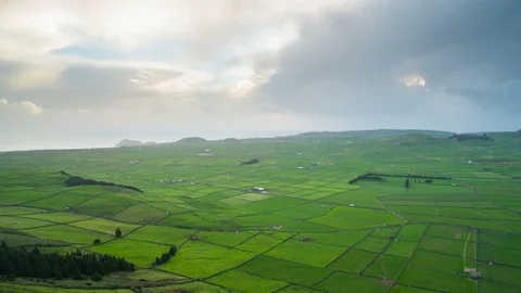 Evening View from Serra do Cume Stock Footage 103694050